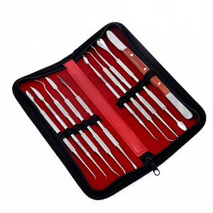 10pcs/<b>set</b> Metal Manual Dental Wax Carving Tools Spatula <b>Plaster</b> Knife Practical Versatile Teeth Whitening Kit Dentistry - Product Image 4