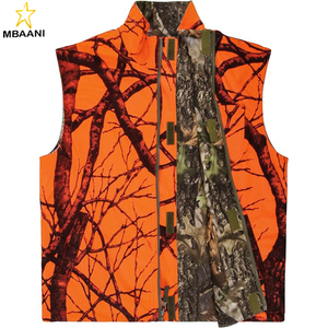 <b>Camo</b> and Orange Hunting Reversible Vest, Game Vest <b>Jacket</b> for Hunting Camping - Product Image 2