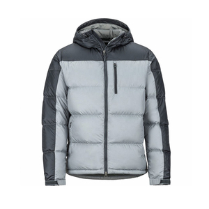 Men's Blue Black Color Blocking Varsity Jacket <b>Stand</b> Collar Zipper Closure Eco-friendly Windproof Casual Winter Wear Front - Product Image 4