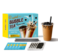 Thé au lait instantané Madam Hong Taiwan avec de vraies billes de tapioca et emballage en boîte – Saveur Bubble Tea