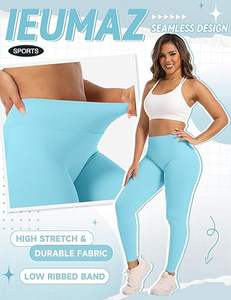 Pantalons de yoga taille haute de qualité supérieure pour femmes, longueur intégrale et capri - Product Image 3