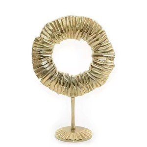 Unique Metal Sculpture Modern Art Figurine <b>Decorative</b> Showpiece for Home Living Room <b>Table</b> <b>Decor</b> Elegant Interior Accent Piece - Product Image 2