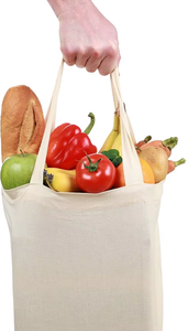 Bolsa de Compras Reutilizable Ecológica para Uso Diario, Personalizada con Logotipo, Ligera, de Lona de Algodón Natural, Modelo Pinnacle - Product Image 2