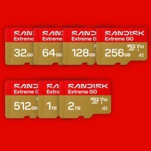Carte microSDXC SanDisk Extreme GO 64 Go V30 A2 pour appareil photo - Product Image 2