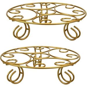 Heavy Duty Metal Durable <b>Plant</b> <b>Stand</b> Round Planter Riser Iron Flower Pot Holder Indoor Outdoor - Product Image 6
