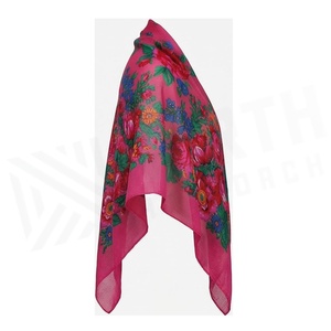 Women's Square <b>Silk</b> Scarf Floral Print Multi-Functional Fashion Accessory All Seasons - Product Image 3