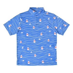 Polo de golf personalizado de rendimiento para hombre con logotipo de poliéster Spandex de secado rápido transpirable Slim Fit All Print sublimación Polo - Product Image 5