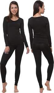 Servicio OEM, Ropa Interior Térmica Transpirable Ultrasuave de Spandex/Poliéster para Mujer, Color Sólido, Calzoncillos Largos, Capa Base para Esquí, Ropa Interior Cálida para Invierno - Product Image 4