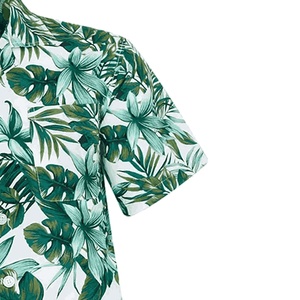 Camisas de Algodón 100% para Hombre al por Mayor OEM, con Logotipo Personalizado, Sólidas, Transpirables, Ecológicas, para Verano y Playa, con Botones, Cuello Alto, Teñidas con Hilo - Product Image 3