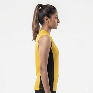 Camiseta Deportiva Personalizada sin Mangas para Voleibol Femenino, Chaleco Deportivo para Voleibol, Chaleco con Cuello en V para Mujer - Product Image 3