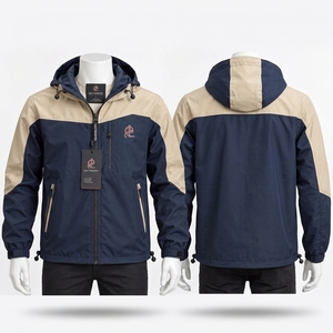 Chaqueta Cortavientos Impermeable de Poliéster para Hombre, Invierno 2026, Nueva, Personalizada, con Capucha, Tipo Gabardina - Product Image 6