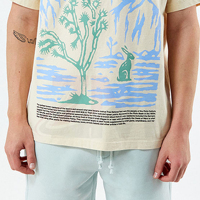 T-shirt imprimé graphique pour hommes en gros, col rond en coton doux, vêtements décontractés, design personnalisé, streetwear tendance