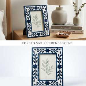 Marco de Fotos de Resina y Hueso con Incrustaciones, Diseño de Mosaico Hecho a Mano, Portafotos de Lujo Contemporáneo para Decoración Moderna del Hogar y Regalos - Product Image 6