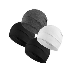Headshion 100% Cotton Skull Caps Beanie Sleeping Hats for Men Women Lightweight, Soft & Breathable Skully <b>Head</b> <b>Cover</b> - Product Image 3
