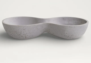 Bol de service en céramique et porcelaine gris moucheté, minimaliste et écologique, avec finition brillante, idéal pour les sauces et les desserts lors de vos réceptions. - Product Image 2