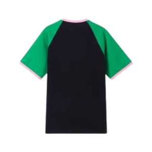 AKA 1908 Chemise noire en chenille de qualité supérieure pour femme, haut décontracté à col rond brodé de lettres grecques de haute qualité - Product Image 2