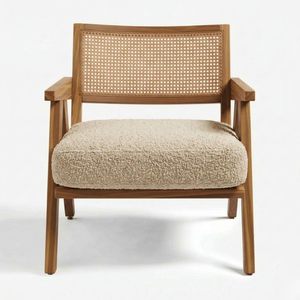 Sillón de Madera de Teca para el Hogar, Dormitorio, Sala de Estar, Comedor, Sala de Recepción |   Ultra Suave y Cómodo para un Uso sin Preocupaciones | - Product Image 2