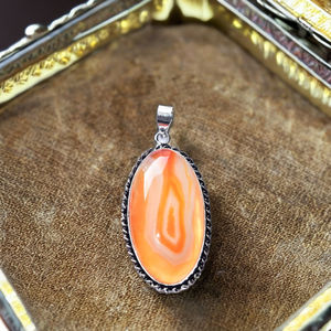 Pendentif Sardonyx Superposé en Onyx Naturel, Agate, Malachite, Pierre Trèfle à Quatre Feuilles, Pierres Précieuses DIY, Formes Ovale et Cœur - Product Image 1