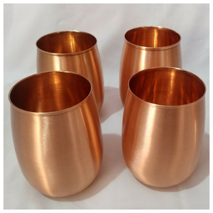 Gobelets en cuivre pur martelé faits à la main pour la vente en gros – Verres ayurvédiques pour hôtels, restaurants, vaisselle et cadeaux d'entreprise - Product Image 6