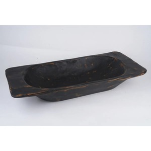 ชามไม้แกะสลักสไตล์วินเทจ ทำด้วยมือ สำหรับเสิร์ฟอาหาร ตกแต่งบ้าน - Product Image 1