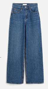 <b>Men's</b> Vintage High Waist Wide Leg <b>Jeans</b> Stonewashed Light Blue Denim Loose Fit Pants - Product Image 3