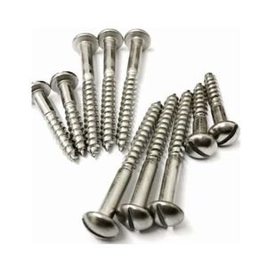 Premium Mild Steel Screws Threaded Industrial Fasteners Grey Polished Durable Metal <b>Hardware</b> Fittings Standard Size Export - Product Image 1