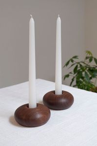 Rustic Wooden <b>Candle</b> Holder Set for Bedroom Decoration Natural Wooden <b>Candle</b> Holder Handmade Artisan Craft - Product Image 2