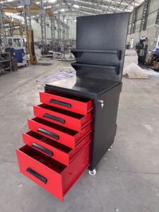 Premium 275KG Heavy-Duty <b>Tool</b> Trolley | | 5-<b>Drawer</b> Mobile Workshop Cabinet With Upper Work Tray, Rear Tray And Central Lock - Product Image 4