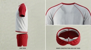 Conjunto Deportivo de Fútbol para Hombre, Camiseta y Pantalones Cortos de Poliéster, Transpirable, Ligero, Ropa Deportiva de Entrenamiento, Logotipo Personalizado - Product Image 5