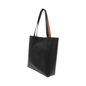 Bolso Tote Casual Unisex con Letras Bordadas, Bufanda, Cuero Genuino, Cierre de Cremallera y Botón, Logotipo Personalizado, Dos Borlas, Lentejuelas - Product Image 2