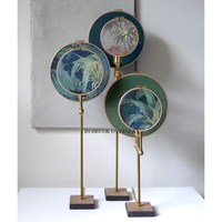 Nouvelle arrivée de sculptures abstraites en bronze, art contemporain fait main, décoration pour table de salon.