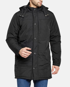 Parkas pour hommes de haute qualité, vêtements d'hiver respirants, parkas longs unisexes pour l'extérieur, manteaux noirs - Product Image 1