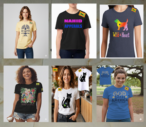 T-shirt court décontracté pour femme en coton 100% de haute qualité, imprimé, sérigraphie, logo personnalisé, écologique, grandes tailles - Product Image 1