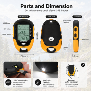 Altímetro GPS Portátil, Barómetro, Brújula Digital, Termómetro, Monitor Meteorológico, Impermeable, para Senderismo y Camping - Product Image 6