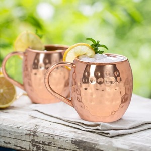 Diamond Antique Modern Design Eco-friendly <b>Large</b> Capacity Copper <b>Mugs</b> with Handle Custom Logo Bulk Wholesale Party Use - Product Image 4