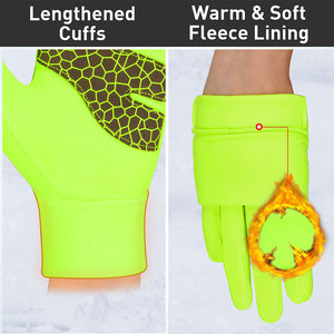 Unisex Running <b>Gloves</b> Non-Slip Cotton/Polyester/Spandex Winter Thermal <b>Warm</b> Touchscreen Compatible Waterproof Full Finger - Product Image 6