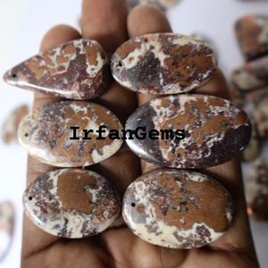 โดโลไมต์ทองแดงอัญมณีอัญมณีหลวมทองแดงโดโลไมต์ Cabochon ในรูปผสมทองแดงโดโลไมต์กึ่งมีค่าจี้ขนาดพื้นเมือง - Product Image 4