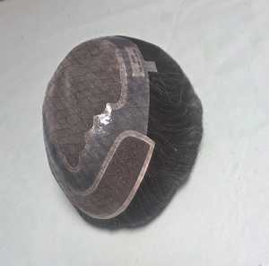 Apolo model Taz Hair <b>Toupee</b> Wig From Bangladesh Premium Quality Mono Human Hair with Natural Body Loose Wave Styles Yaki Style - Product Image 6