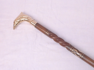 Bastón Plegable Resistente y Duradero, Antideslizante, Ajustable, con Incrustaciones de Latón, de AYAANS CREATIONS - Product Image 4