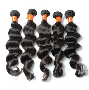 Cheveux naturels indiens 100 % non traités, provenant d'un seul donneur, cuticules alignées, bruts, Remy, double trame, 100 g, différentes textures, tailles et couleurs - Product Image 4
