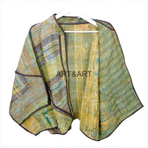 New Arrival Women's Designer <b>Kantha</b> <b>Jacket</b> Regular Multi Color Ethnic Style Women's Open Closure Vintage <b>Jackets</b> - Product Image 5