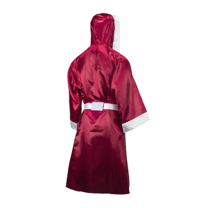 Bata de Boxeo de Satén con Capucha, Kimono de Artes Marciales Transpirable de Poliéster Suave para Entrenamiento de Kickboxing y Boxeo - Product Image 6