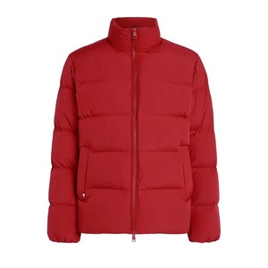 Manteau matelassé zippé léger pour homme, nouvelle collection 2026, en tissu peigné, avec col montant et logo frontal, idéal pour l'hiver - Product Image 1
