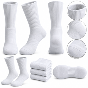 Calcetines Deportivos Personalizados, Calcetines de Algodón Acolchados, Calcetines de Tubo Acanalados, Alta Elasticidad, Juego de Calcetines Personalizados para Hombre y Mujer - Product Image 5