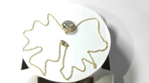Collier élégant et tendance en or massif 14 carats avec diamant de laboratoire taille brillant rond de 18 pouces avec fermoir, 5 carats E - VVS1 - Product Image 3