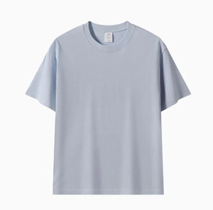 Camiseta de algodón verde sólido para hombre, manga corta, cuello redondo, corte regular, estilo casual, tejido jersey. - Product Image 6