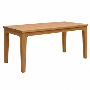 Mesa de Comedor Rectangular Minimalista de Teca con Patas Cónicas, Diseño Escandinavo, Duradera, Ecológica, Impermeable, Moderna y Estable para 6 Personas - Product Image 2