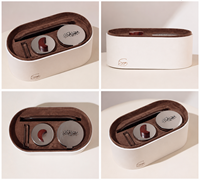 Ensemble cadeau de brûleur à Bakhoor en cuir de qualité supérieure avec une combinaison personnalisée de brûleur en acier et en bois, spécialement conçu pour l'Aïd et le Ramadan