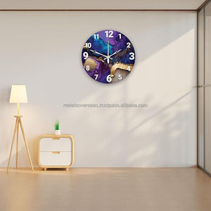 Multicolor Printed Wood Art Deco Single Face Needle Display <b>Wall</b> <b>Clock</b> for Home & Office <b>Decorative</b> Big Size-12 INCH - Product Image 6