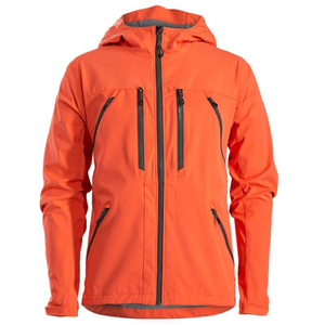 <b>Mens</b> Hooded Softshell <b>Jacket</b> Solid Color Windproof Zipper Closure Casual Autumn Wear Regular Fit Polyester Shell with Lining OEM - Product Image 2